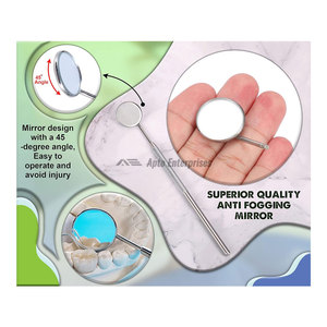 Espejo Dental con Mango de Acero Inoxidable, Manual, 6.5 Pulgadas, Espejo Bucal Profesional para Dentistas, Alta Calidad, Certificado CE, Inspección Oral - Product Image 5