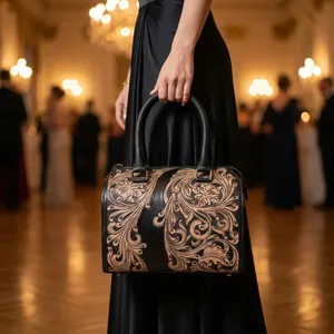 Vintage Women's <b>Handbag</b> Genuine Leather Bags Sling Shoulder Bags Brown Leather <b>Handbags</b> for Women - Product Image 3
