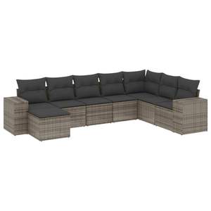 Conjunto de Sofás Modulares Grandes de Ratán PE Gris para Jardín, Colección Premium de Muebles Modulares para Exteriores - Product Image 2