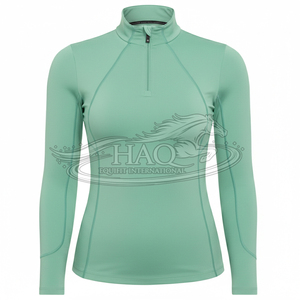Haut de performance ergonomique à manches longues pour femme, sous-couche d'équitation, pour l'entraînement et l'équitation - Product Image 1