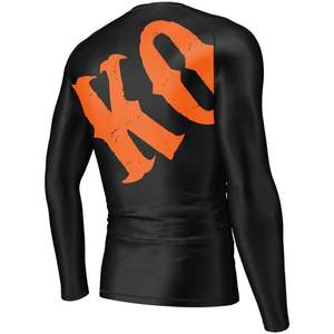 Maillot de compression à manches longues pour homme, personnalisé, pour la lutte KO, le BJJ, coupe ajustée - Product Image 3