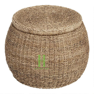 Panier de bienvenue écologique en jonc de mer pour le recyclage des sachets de thé et le linge, multi-usages, du Vietnam - Product Image 6