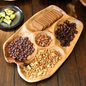 Bandeja de Servir de Madera Natural, Tabla de Madera Duradera de Estilo Clásico Moderno, 20 Piezas MOQ para Cocina, Mesa de Comedor, Aperitivos, Frutas, Pan - Product Image 2