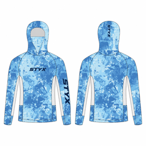 Birdseye Mesh Fishing <b>Hoodie</b> Custom Sublimation Long Sleeve Ventilated Sun Protection Shirt Outdoor Teamwear OEM Wholesale - Product Image 4