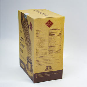 Sabor distintivo Industria alimentaria LCA Polvo de café instantáneo Embalaje personalizado-Caja marrón OEM/ODM al por mayor - Product Image 2
