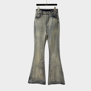 Pants And <b>Trousers</b> 100% Cotton Breathable Soft Baggy Wide Straight Leg Baggy Wide Leg Cotton Knit Track Jogger Flare Sweat Pant - Product Image 6