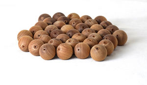 Vente en gros de perles en vrac de bois de santal non poli cadeaux fantaisie semi-finis pour expressions créatives perles en vrac bijoux de mode - Product Image 5