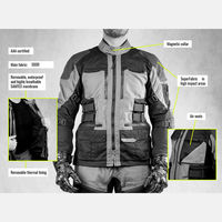 Combinaison de moto en textile imperméable, anti-UV et coupe-vent, grande taille, 100 % coton, manches longues, équipement de moto OEM pour commande en gros