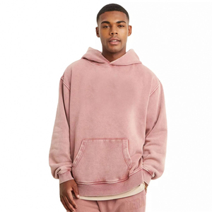 Luxury Hip Hop Plain Hoodies Men Blank Various Colored 100% Cotton Hoodie Streetwear Oversized Heavy Cotton Heavyweight Hoodies - Product Image 1