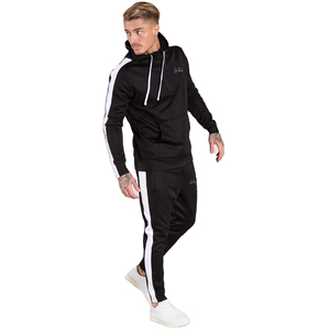 Survêtements de maternité à capuche de haute qualité pour hommes, coupe régulière tendance, 100 % polyester, vêtements d'entraînement - Product Image 1