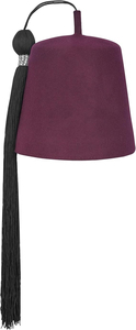 Fez Shriner durable en feutre de haute qualité avec broderie décorative, ajustement confortable, idéal pour les occasions formelles - Product Image 5