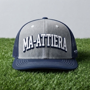Gorra Trucker Gris para Hombre, con Letras Bordadas Personalizadas, Malla Trasera, Ajustable, Estilo Urbano - Product Image 6