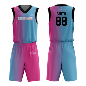 Ensemble d'uniformes de basketball personnalisés de haute qualité, maillot et short imprimés par sublimation pour les équipes, vêtements de sport - Product Image 1