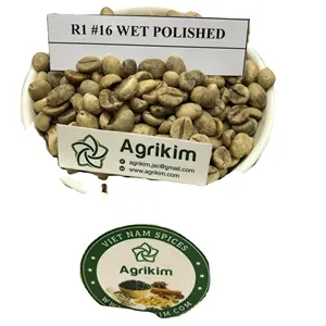 Grains de café vert Arabica et roosta, exportation de café vietnamien, couleur naturelle, qualité supérieure, dakak, 10Kg, culture courante ISO