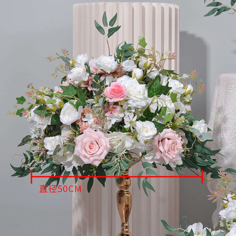 Pink small rose ball 50CM