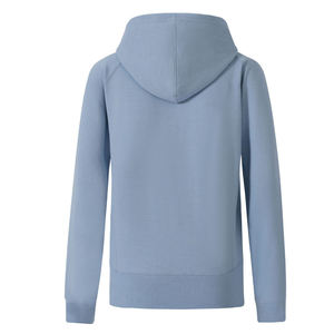Sweat à capuche zippé pour femme, 400G, 100% Coton, Col montant, Manches lanternes, Uni, Hiver, Vente en gros, Personnalisable - Product Image 2