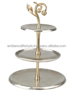 ผู้ออกแบบขายดีที่สุดสแตนเลสโลหะ 2 ชั้นขาตั้งเค้กทองและชุบนิกเกิลสําหรับห้องครัวและการอบโดยบรรยากาศไลฟ์สไตล์ - Product Image 2