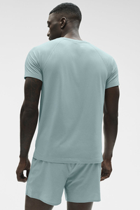 T-shirt pour homme 100% coton, col rond, couleur unie, manches courtes, décontracté, doux, respirant, à porter tous les jours - Product Image 2