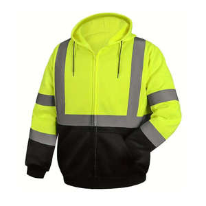 Sudadera de Seguridad de Alta Visibilidad Premium con Cinta Reflectante, Uniforme de Trabajo Personalizado, Construcción de Tela Resistente, para Almacén y Exteriores - Product Image 1