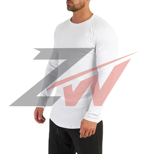Camiseta de compresión de manga larga para hombre, de alta elasticidad, de secado rápido, para gimnasio, protección contra erupciones cutáneas - Product Image 2