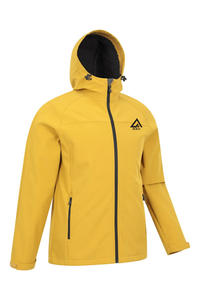 Veste softshell homme personnalisée, imperméable, coupe-vent, respirante, doublée polaire, avec capuche, pour la randonnée, le trekking, l'hiver, en coton. - Product Image 1