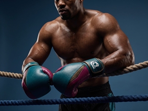 Gants de boxe en cuir Dumela International, bleu marine, rose, marron, tailles personnalisées 6oz-16oz, équipement d'entraînement - Product Image 2