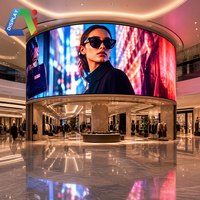 Écran LED d'affichage AI, direct usine, OEM ODM, mur vidéo P1.2-P2.5 8K, flexible, incurvé, souple, 7680Hz, lisible en plein soleil