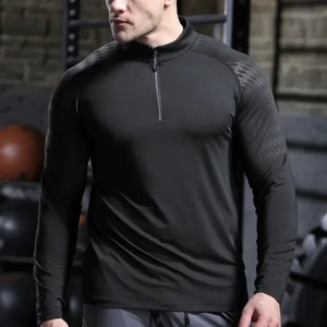 Fabricant de vêtements de sport personnalisés, t-shirts de compression pour l'entraînement, coton, polyester, broderie, transfert thermique, OEM, ODM, faible MOQ - Product Image 1