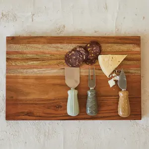 Planche à découper en bois d'acacia et de manguier en gros pour OEM, planche à fromage en bois durable pour la cuisine, les restaurants et l'hôtellerie, approvisionnement en vrac - Product Image 4