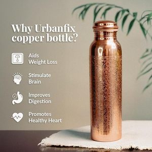 Copper Vacuum Flask Traditional Chinese Design Insulated Water <b>Bottle</b> for Outdoor Use Hiking <b>Drinking</b> 12-24 Hours Thermal - Product Image 6