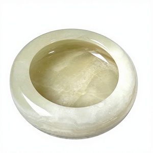 Cuenco Donut de Ónix Verde Afgano, Resistente al Fuego, Moderno, para Cocina, Comedor, Sala de Estar, Revestimiento de Pared, Cuenco para Servir - Product Image 1