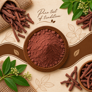 Poudre de racine de Manjistha naturelle de qualité supérieure, ingrédient végétal séché pour les cosmétiques ayurvédiques, les soins personnels et les soins de la peau - Product Image 1