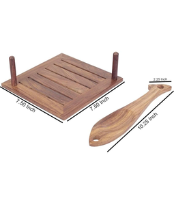 Support à serviettes en bois fait main, organisateur de serviettes de table, support à serviettes en bois rustique pour table à manger, cuisine, restaurant, hôtel - Product Image 3