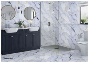 กระเบื้องพอร์ซเลนเคลือบเงาหรูหรา ขนาด 600x1200 มม. รูปแบบขนาดใหญ่ พื้นผิวขัดเงาคุณภาพพรีเมียม สำหรับตกแต่งผนังและพื้นภายในและภายนอกอาคาร ดีไซน์ทันสมัย - Product Image 2