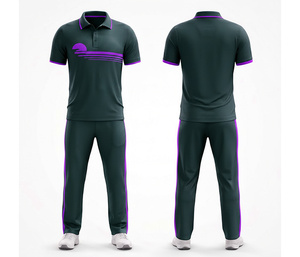 Modern <b>Cricket</b> Jersey Uniform Set for Men & Youth Teams | Men Women Youth <b>Cricket</b> Wears Polo Shirt and Trouser Full Team - Product Image 2