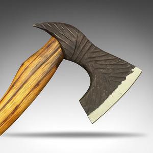 Accesorios de Cocina Forjados a Mano, Tomahawks con Hoja de Acero al Carbono y Mango de Madera de Palisandro, Tamaños Personalizables OEM, Grado Industrial, 3 Años de Garantía - Product Image 4