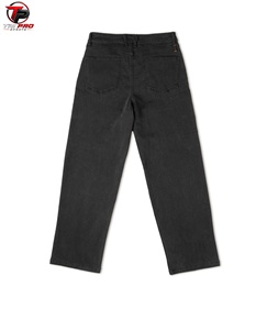 Jeans en denim noir pour homme TRI PRO SPORTS, coupe droite, taille haute, coupe régulière, décontracté, pour l'automne, jeans en denim de qualité pour homme - Product Image 6