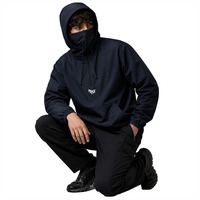 Trendige Großhandels-Taktikjacke mit Kapuze und Balaklava-Funktion für Herren, Leichte Outdoor-Utility-Jacke für Männer USA