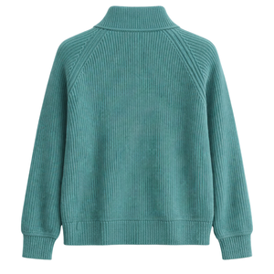 Veste zippée en maille pour femme, texture côtelée douce, manches longues, décontractée, légère, pour un usage quotidien en extérieur - Product Image 2