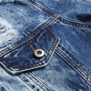 Premium Unisex Eco-Friendly Breathable Jeans Jackets Casual <b>Button</b> Front Outerwear for Men Women Street Wear Daily Clothing - Product Image 3