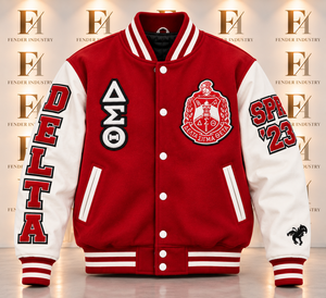 Chaqueta Varsity para Hombre, Chaqueta Clásica Letterman, Cuerpo de Lana, Mangas en Contraste, Parches de Chenille, Botones a Presión, Chaqueta de Béisbol - Product Image 4