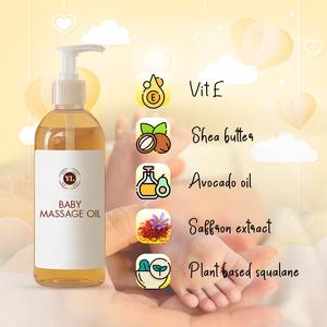 Aceite de Masaje para Bebés de Marca Privada OEM/ODM, con Manteca de Karité Orgánica y Extracto de Azafrán, Hidratante para Todo Tipo de Piel, Proveedor al por Mayor - Product Image 3