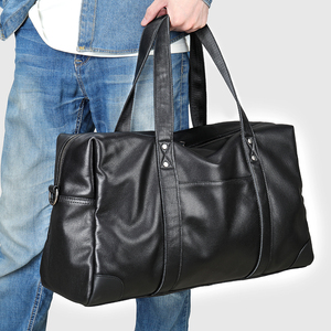 Genuine Leather Travel <b>Bag</b> Men Weekender <b>Overnight</b> Duffel Gym Sports Traveling <b>Bags</b> Leather Duffle <b>Bags</b> for Men - Product Image 2