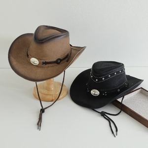 Sombreros de Vaquero de Cuero Vintage de Alta Calidad, Únicos y Elegantes, Novedad para Verano e Invierno, Sombreros de Vaquero con Talla Personalizada - Product Image 2