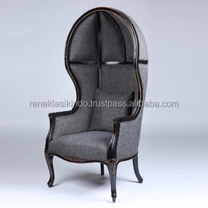 Silla de comedor serie 2311, éxito de ventas, con estructura de caoba de alta calidad, espuma suave y tela cómoda. - Product Image 4