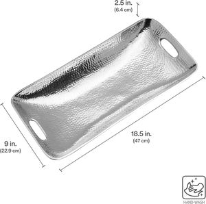 Plateau de service rectangulaire en fonte d'aluminium de style moderne Hammersmith Matériau métallique de qualité supérieure - Product Image 2