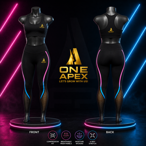 Women Compression Yoga Set Mesh Panel Leggings Sports Bra Fitness Gym Activewear Set - Product Image 3