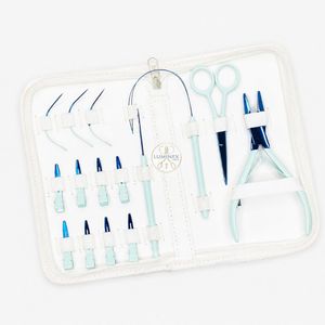 ชุดอุปกรณ์ต่อผม LUMINEX สีทองแบบพกพา พร้อมคีม หวี และอุปกรณ์เสริม - Product Image 3