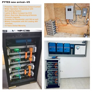 Batterie murale 48V 100Ah 200Ah 5kW 10Kwh Lifepo4 batterie domestique au lithium-ion batterie de stockage d'énergie solaire - Product Image 2
