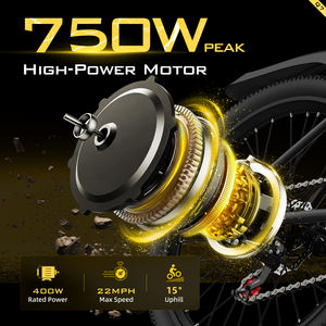 Vélo de montagne électrique Unibike US Stock Wholesale 7 vitesses, vélo de banlieue, livraison gratuite - Product Image 3